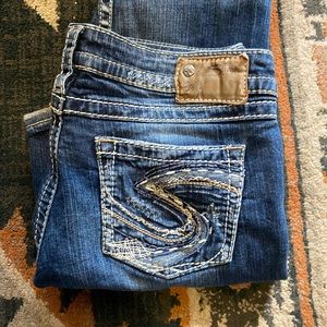 Silver jeans like new